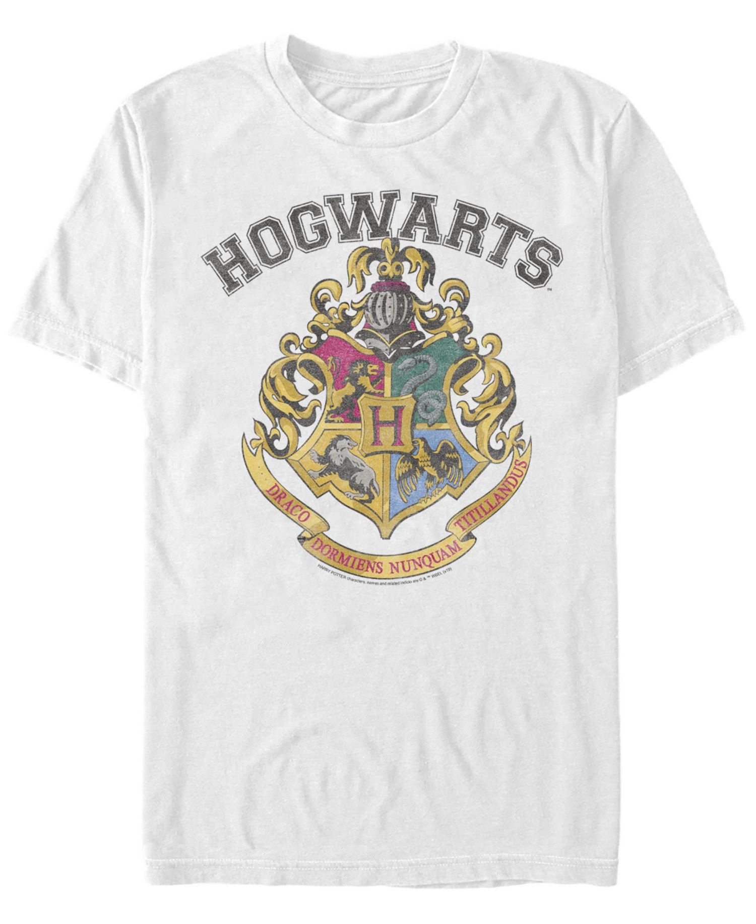Men's Harry Potter Vintage-Like Logo Short Sleeve Crew T-shirt