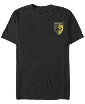 Fifth Sun Men's Hufflepuff Shield Short Sleeve Crew T-shirt In Black