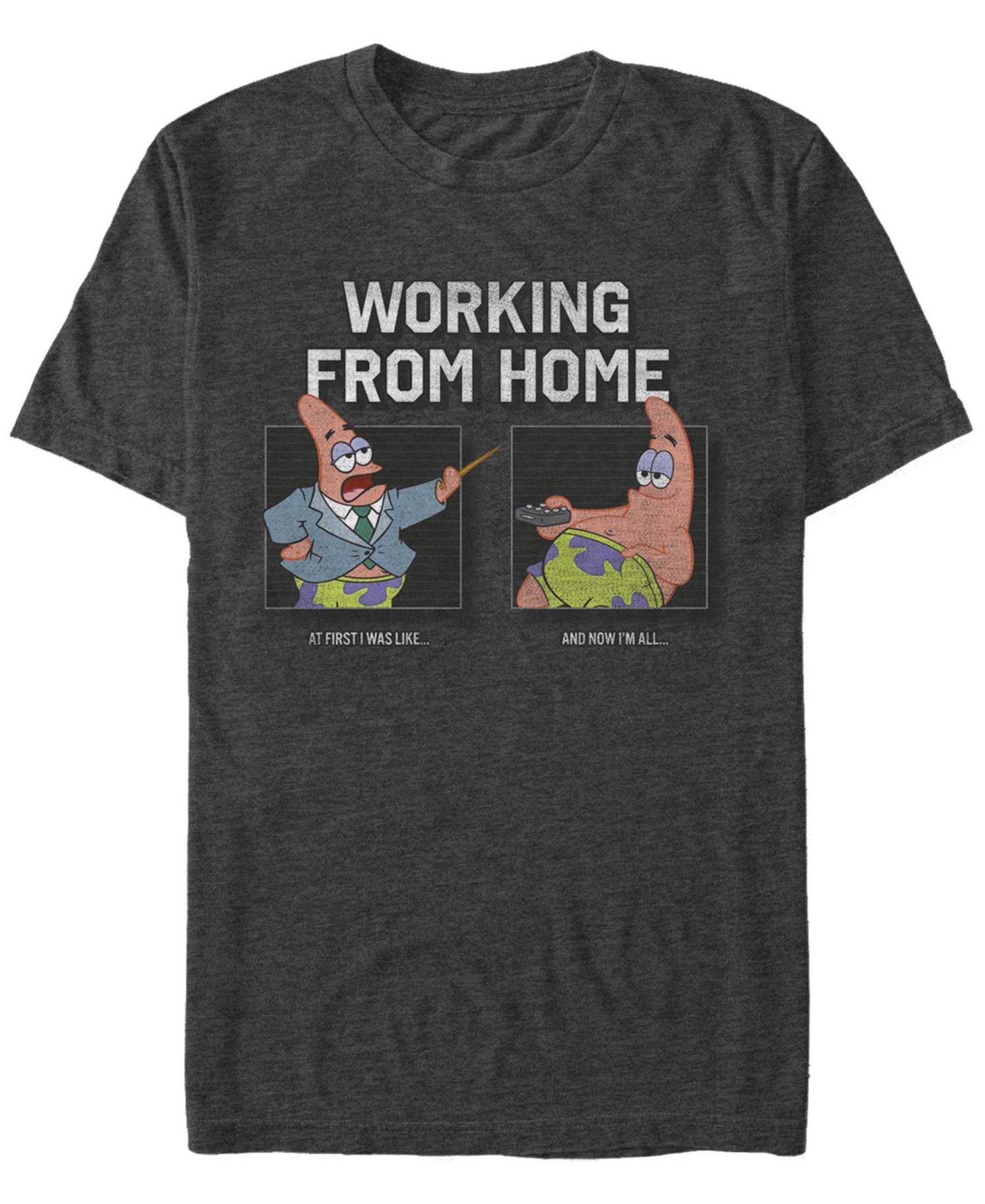 Men's Work From Home 2-Box Short Sleeve Crew T-shirt