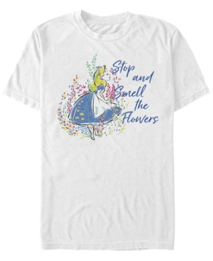 Fifth Sun Men's Smell The Flowers Short Sleeve Crew T-shirt In White