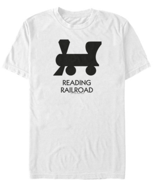 Fifth Sun Men's Reading Railroad Short Sleeve Crew T-shirt In White