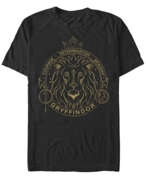 Fifth Sun Men's Gryffindor Symbol Short Sleeve Crew T-shirt In Black