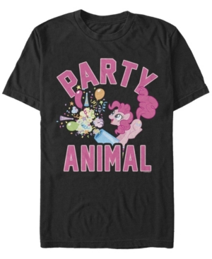 Fifth Sun Men's Pinkie Pie Party Short Sleeve Crew T-shirt In Black