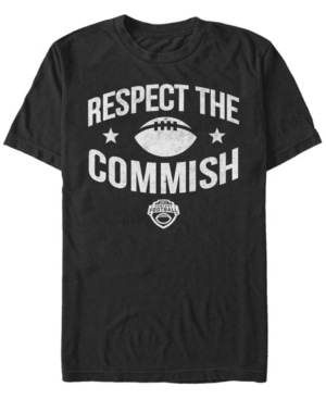 Fifth Sun Men's Respect The Commish Short Sleeve Crew T-shirt In Black