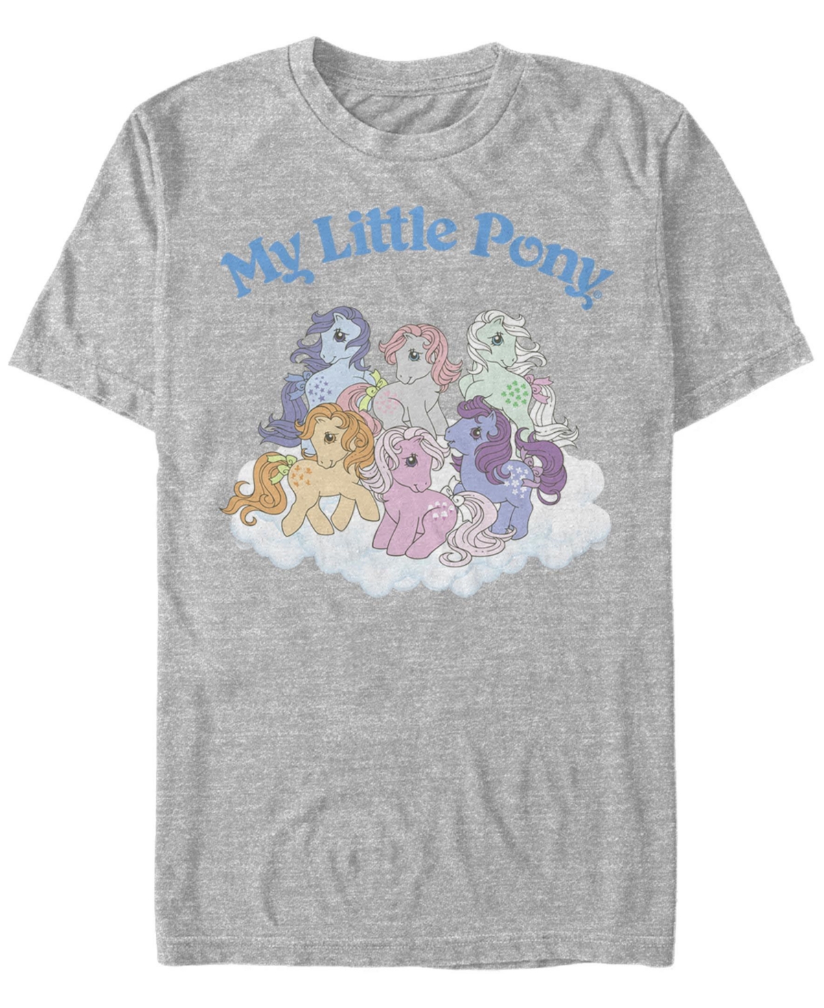 Fifth Sun Men's My Little Pony Group Short Sleeve Crew T-shirt - Athletic Heather