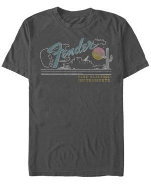 Fifth Sun Men's Fender Desert Short Sleeve Crew T-shirt In Charcoal
