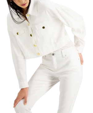 Inc Cropped Drop-Shoulder Jacket Created for Macy's