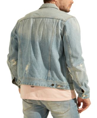 thumbnail image 2 of Guess Men's Eco Dillon Jacket In Light Wash 2 of 12
