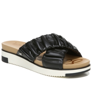 Sam Edelman Women's Aida Crisscross Ruched Footbed Sandals Women's Shoes
