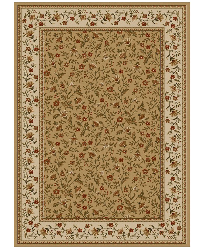 KM Home Area Rug Set, Roma Collection 3 Piece Set Floral Macy's