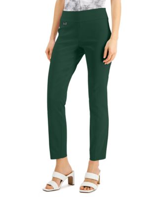 womens dark green trousers