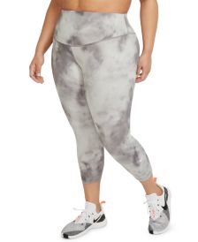 Plus Size One Icon Clash Crop Leggings 