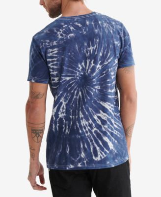 Lucky Brand Men’s Short Sleeve Tie Dye Tee – Magic 8-Ball Graphic, Cotton Jersey Crew Neck
