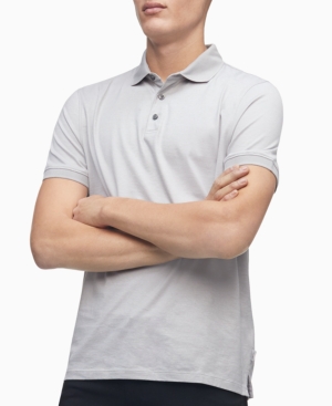 Calvin Klein Men's Liquid Touch Pattern Polo Shirt