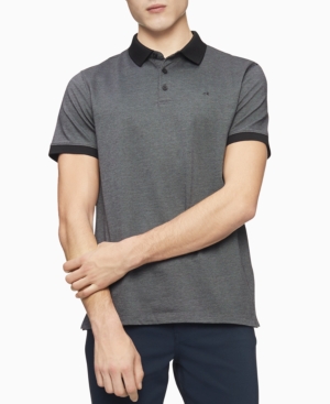 Calvin Klein Men's Liquid Touch Pattern Polo Shirt