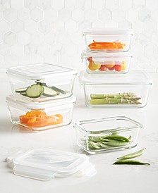 12-Pc. Glass Food Storage Container Set, Created for Macy's