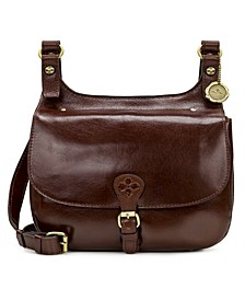 London Leather Saddle Bag