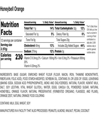 Honey Bell Orange Bundt Cake, 24 oz