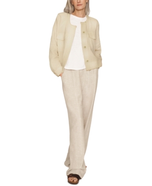 b new york Cropped Button-Down Jacket