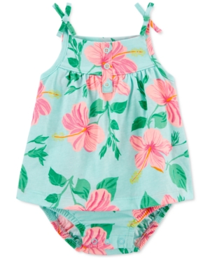 Baby Girls Floral Tank Sunsuit