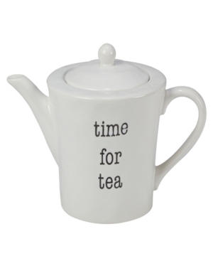 Shop Certified International Just Words Teapot In Multicolor