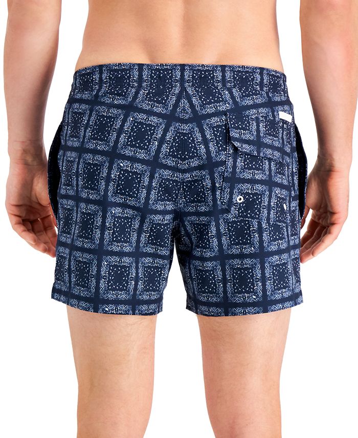 Michael Kors Men's Headline SlimFit Paisley GeoPrint Board Shorts