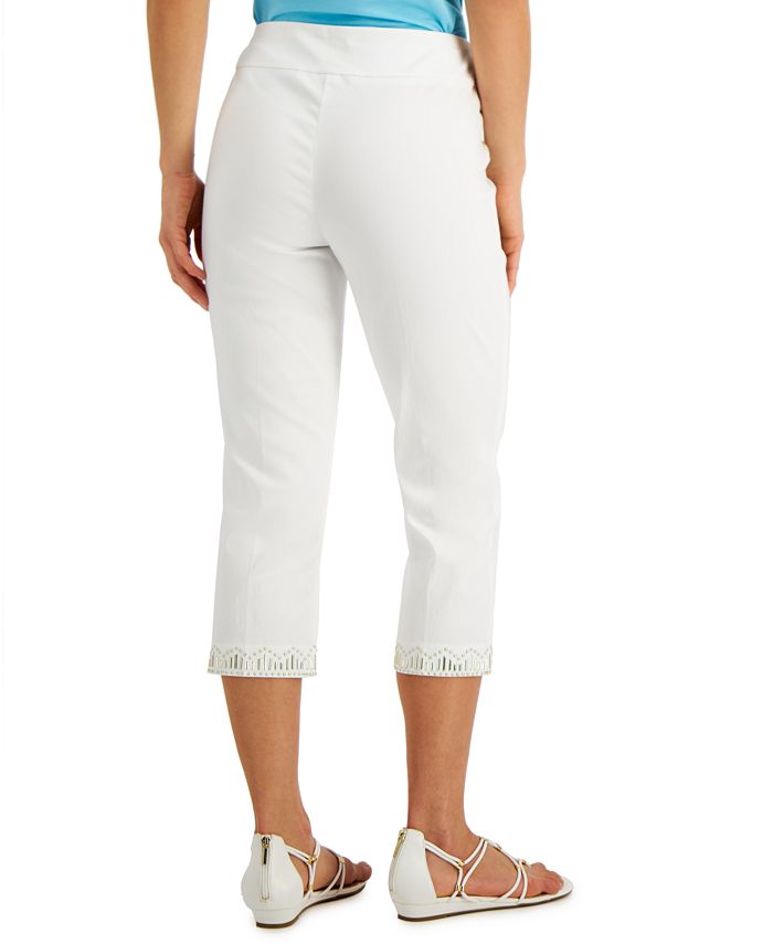 JM Collection Studded Capri Pants, Created for Macy's - Macy's