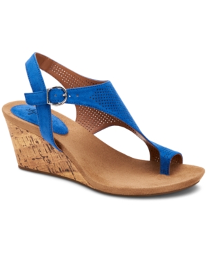 Style & Co Maddyson Perforated Shielded Wedge Sandals Created for Macy's Women's Shoes