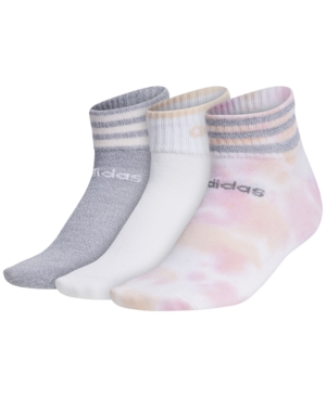 adidas Women's 3-Pk 3-Stripe Color-Wash Low-Cut Socks