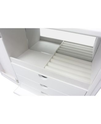 Modern Mirrored Door Jewelry Box