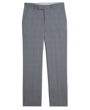 Big Boys Husky Stretch Subtle Windowpane Pant