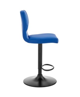 Bardot Adjustable Faux Leather Swivel Bar Stool