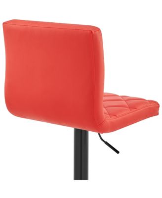 Duval Adjustable Faux Leather Swivel Bar Stool