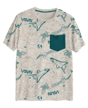 Big Boys Nasa Print Short Sleeve Graphic T-shirt