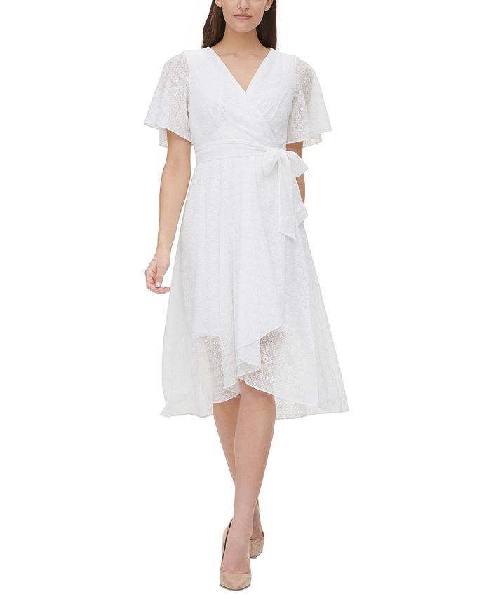 Macy's tommy hilfiger white dress cheap