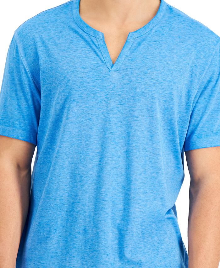 INC International Concepts Men's Wide Split-Neck T-Shirt, Created for ...