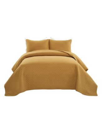 Ava Cotton 3 Piece Quilt Set, Full/Queen