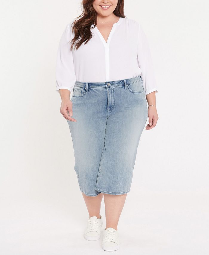 NYDJ Plus Size Wide Leg Pedal Pusher Jeans Macy's