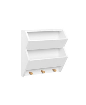 Shop Riverridge Home Kids Catch-all Wall Shelf With 3 Hooks In White