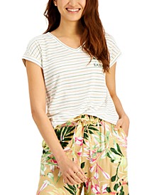 Namaste Striped T-Shirt, Created for Macy's