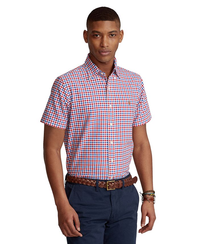 Polo Ralph Lauren Men's ClassicFit Checked Oxford Shirt Macy's