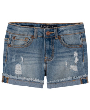 Lucky Brand Big Girls Ronnie Rip And Repair Denim Shorts