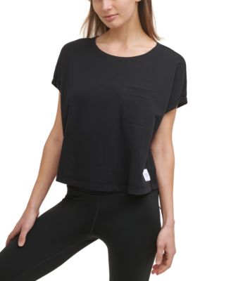 Calvin Klein - Women's Cropped Pocket T-Shirt