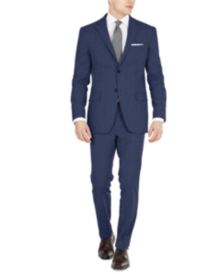 Men's Blue Tic Modern-Fit Performance Stretch Suit Separates 