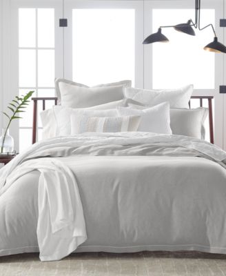 Hotel Collection - Linen Blend Full/Queen Duvet, Created for Macy's
