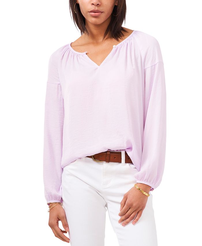 Vince Camuto Keyhole Peasant Blouse Macy's