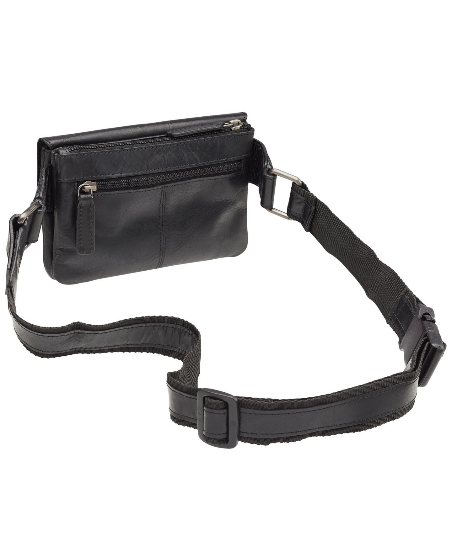 Мужская сумка Mancini Slim Waist, цвет: Чёрный — фото 4