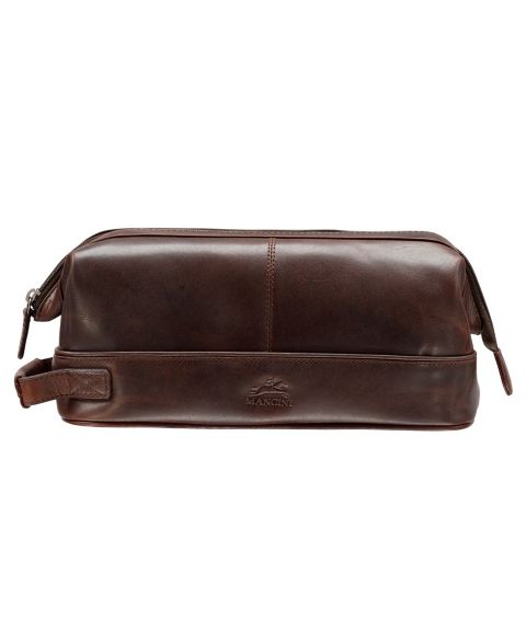 Мужской несессер Mancini Classic Toiletry Bag, цвет: Коричневый