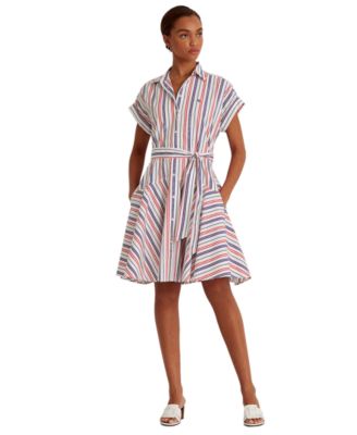 ralph lauren fit and flare shirt dress