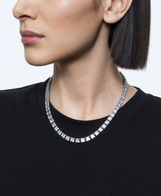 Rhodium-Plated Millenia All-Around Necklace, 15" + 2" extender